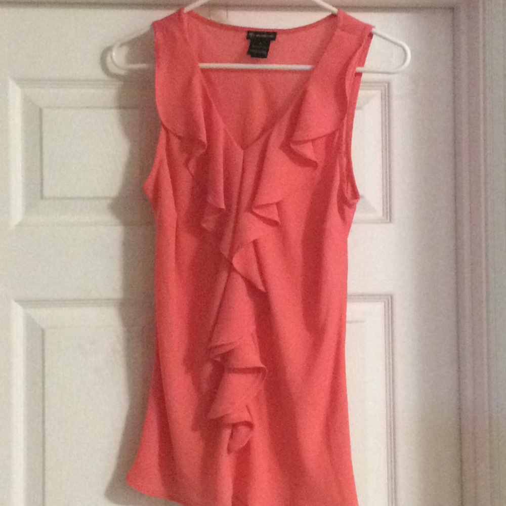 Coral peach blouse